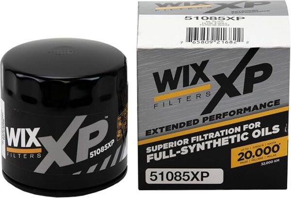 WIX 51085XP WIX XP Oil Filter - Synthetic Oil - Chrysler/Dodge/Jeep Vehicles (91-08), Mitsubishi Eclipse (95-99)